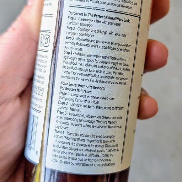 Curlsmith Effortless Waves Wave Enhancing Styling Spray 8 fl oz bottle - Picture 7 of 10